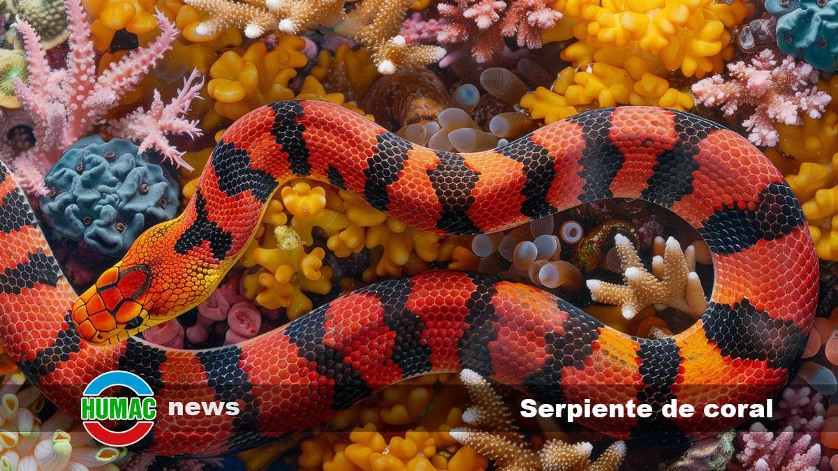 La serpiente de coral: Colores brillantes y peligro oculto